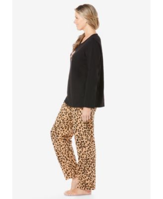 Women's Dreams and Co. Long Sleeve Knit PJ Set