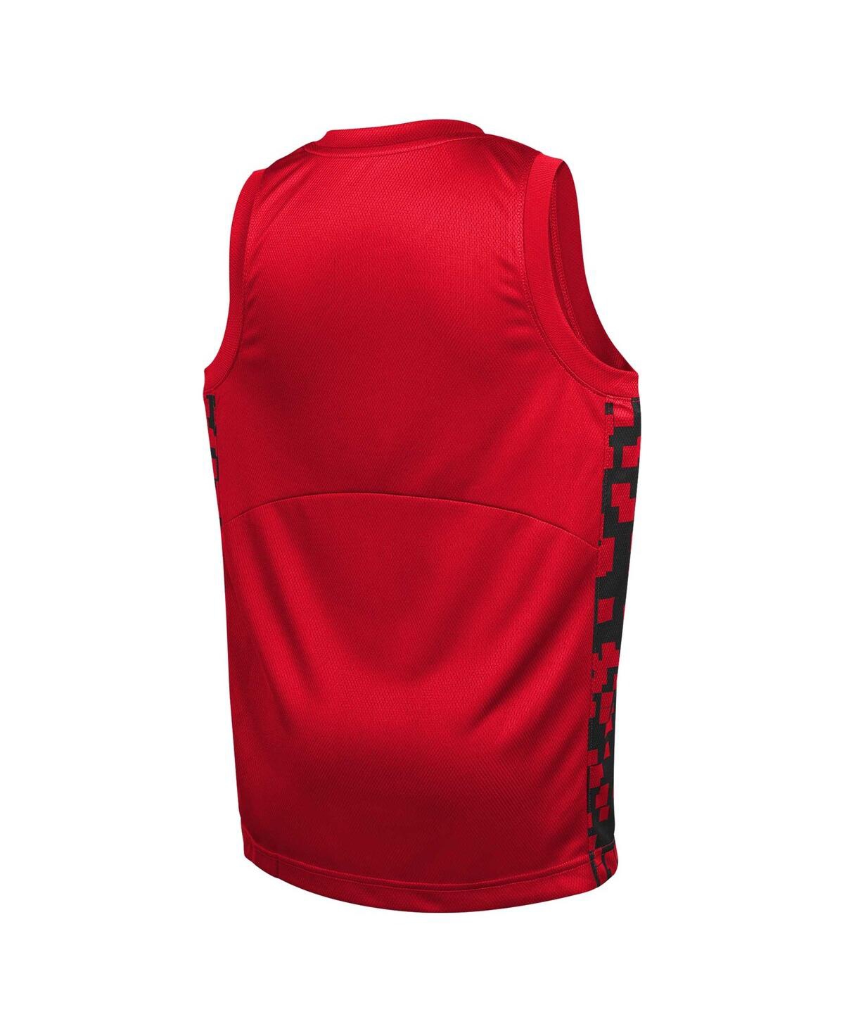 Nike Big Boys And Girls Red Chicago Bulls Courtside Starting Five Team Jersey In Red