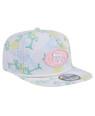 Men's White San Francisco 49ers Vacay Golfer Snapback Hat