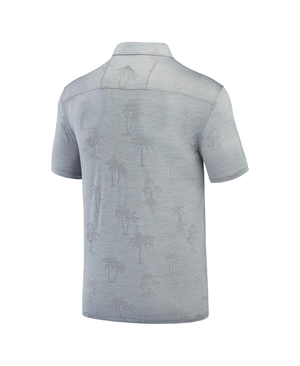 Tommy Bahama Men's Gray Michigan Wolverines Sport Palm Coast Palmera Islandzone Polo In Gray
