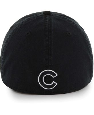 47 Brand Men's Black Chicago Cubs Crosstown Classic Franchise Fitted Hat