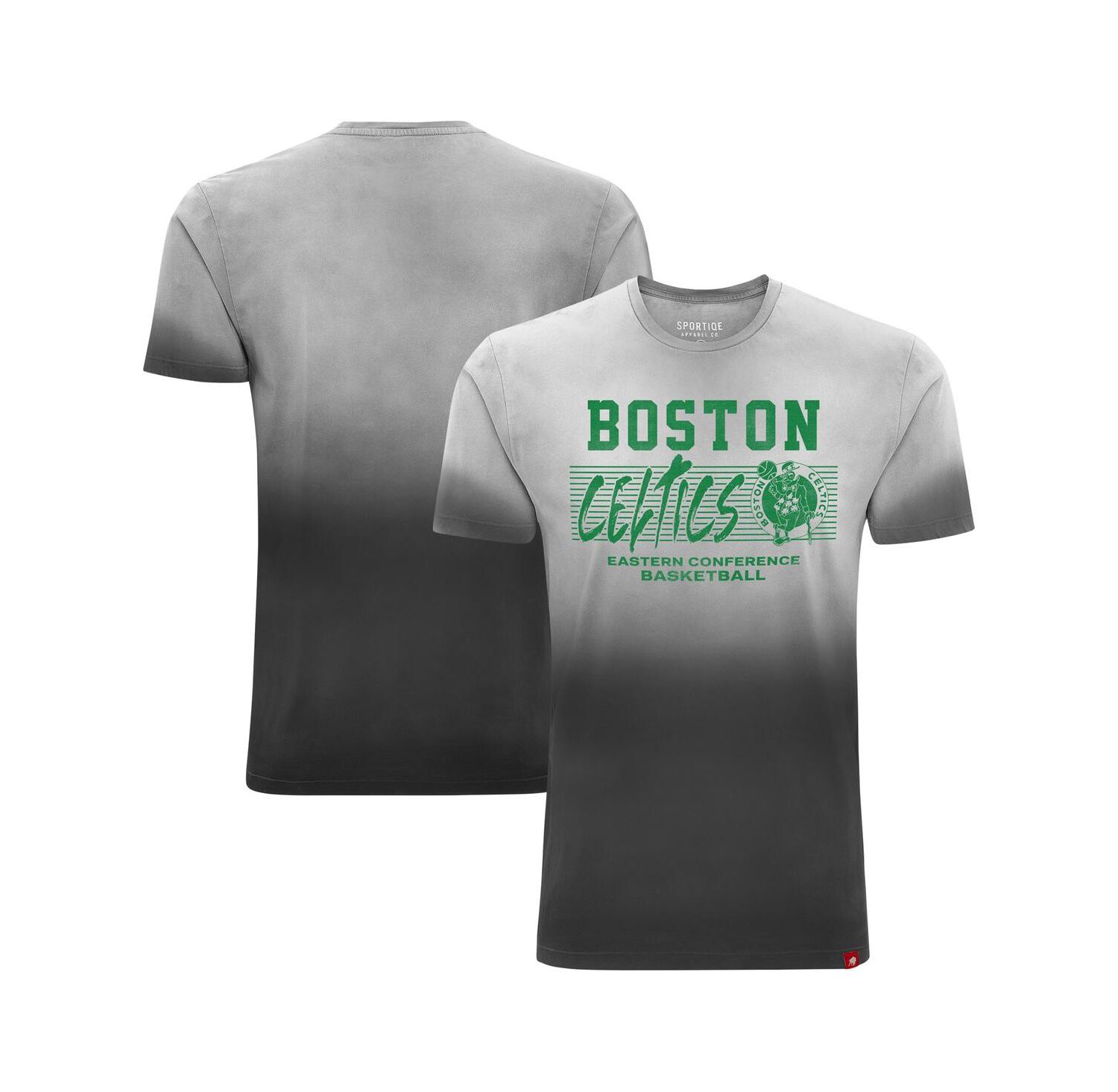 Men's and Women's Black Boston Celtics Bingham Sun-Fade T-Shirt
