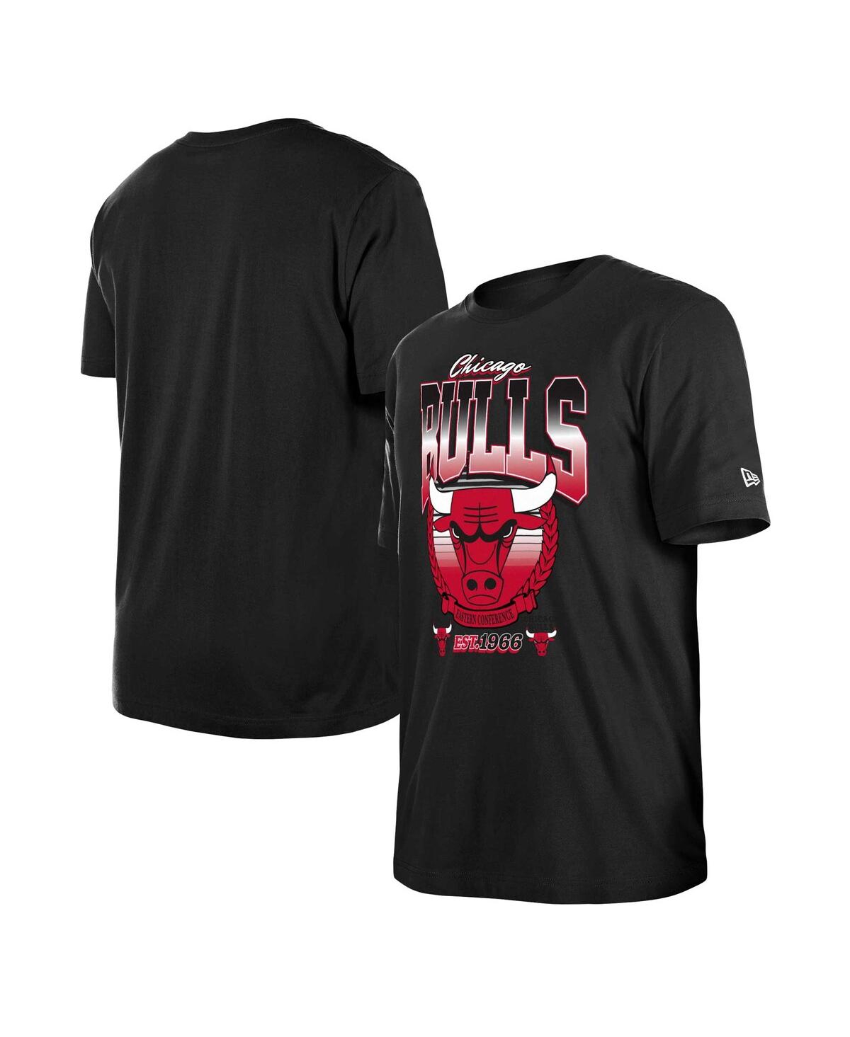 New Era Men's And Women's Black Chicago Bulls Summer Classics T-shirt In Black