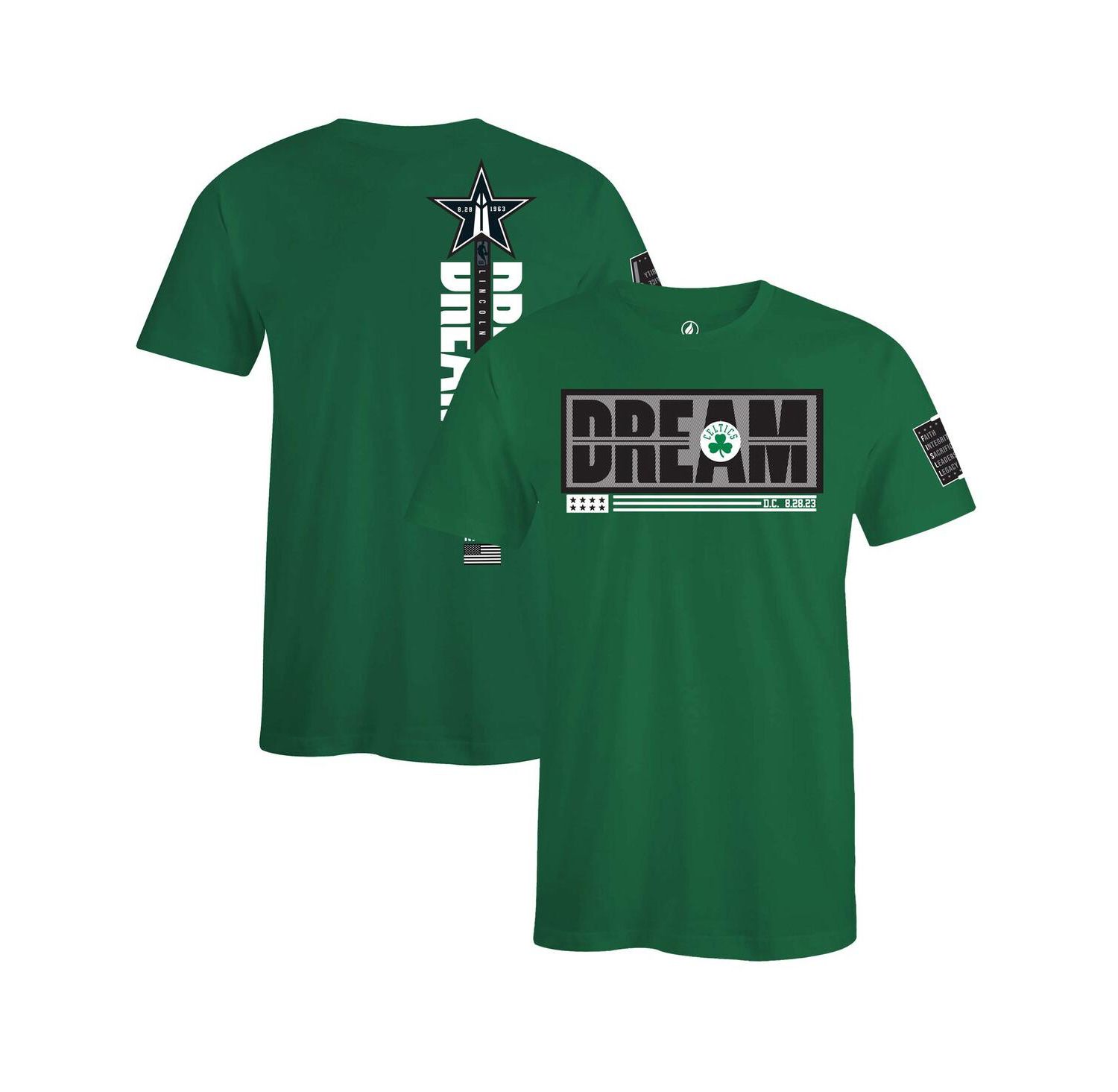Men's and Women's Black History Collection Green Boston Celtics T-Shirt