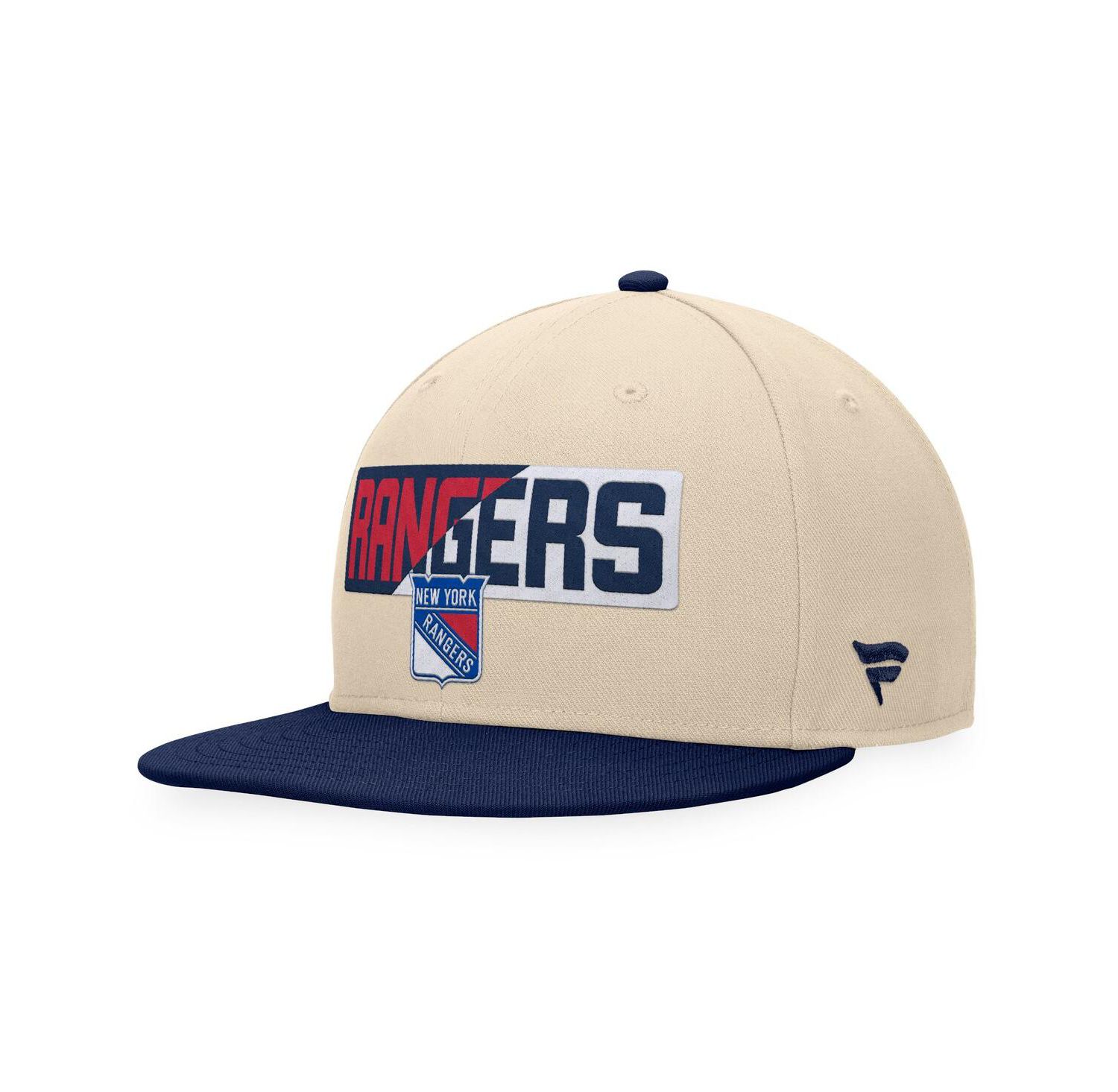 Men's Cream/Navy New York Rangers Goalaso Snapback Hat