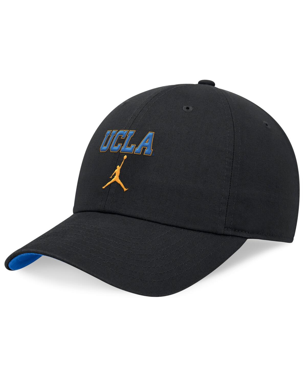 Jordan Men's And Women's Black Ucla Bruins 2024 Sideline Tri-glide Adjustable Hat