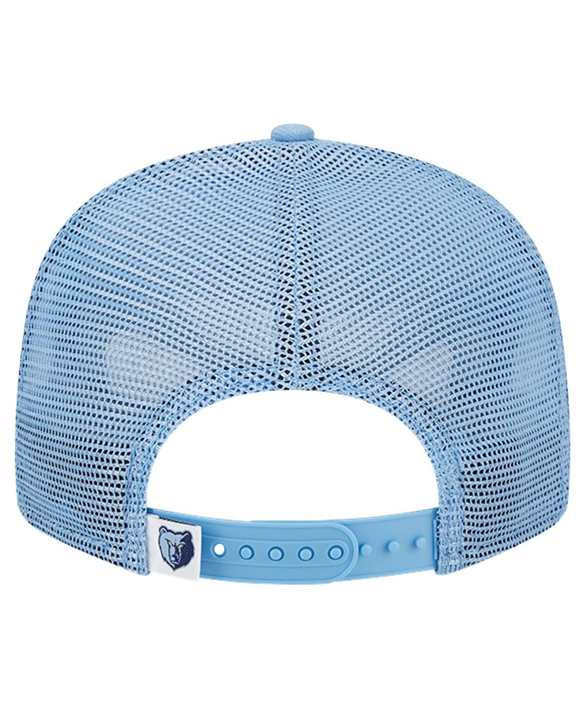 New Era Men's Light Blue Memphis Grizzlies Evergreen Meshback 9fifty Snapback Hat In Light Blue