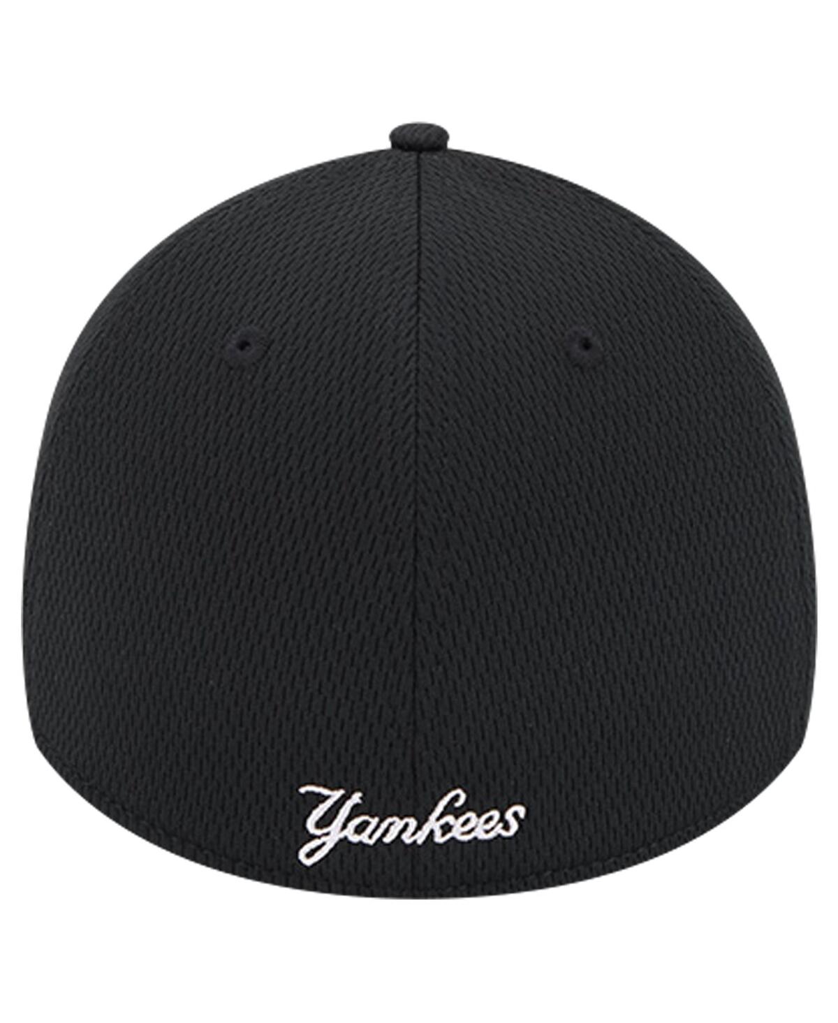 New Era Men'sNew York Yankees Active Dash Mark 39THIRTY Flex Hat - Black