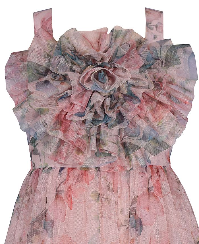 Bonnie Jean Toddler Girl Floral Embroidered Ballerina Dress main image 1