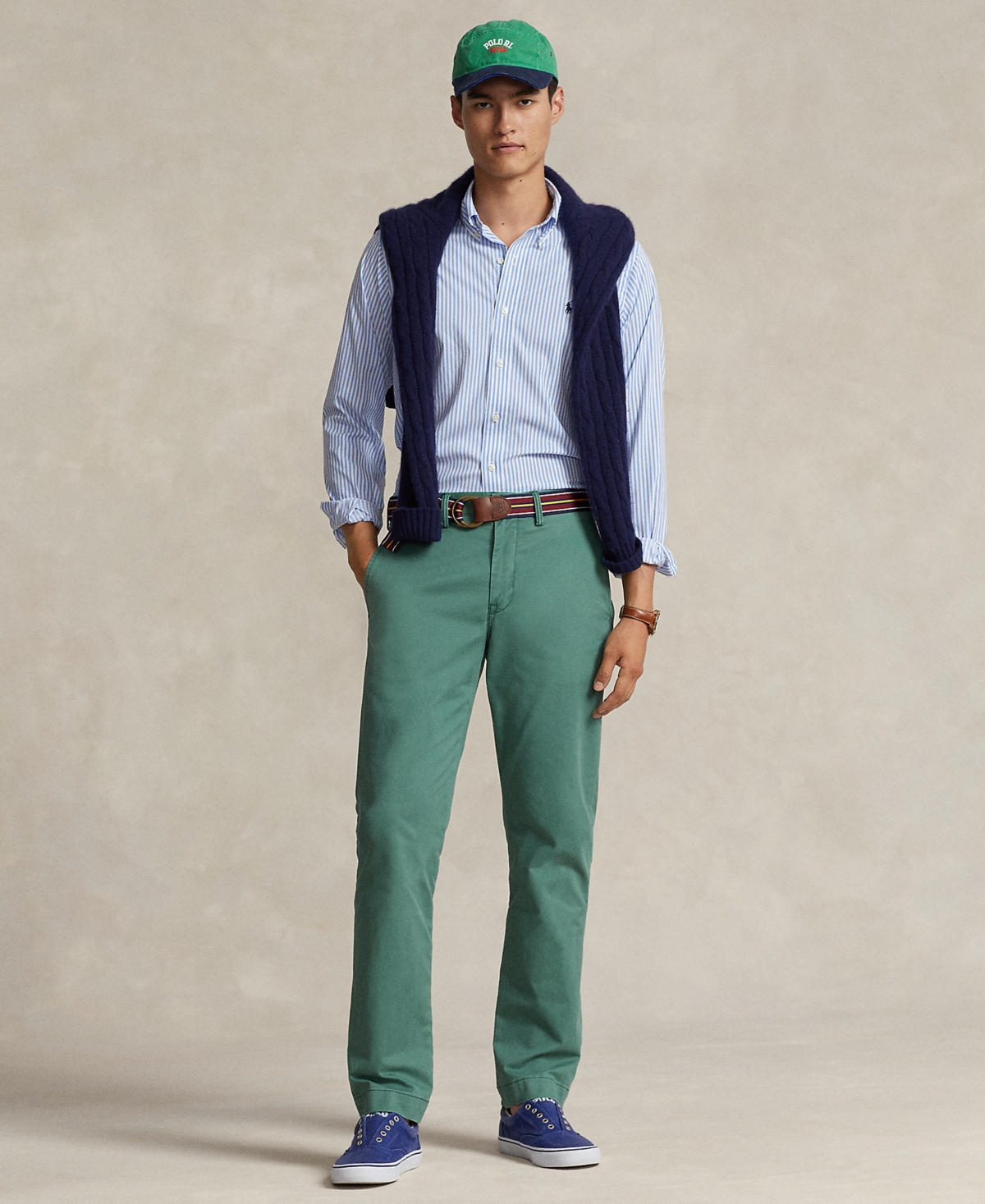 Polo Ralph Lauren Men's Straight-Fit Washed Stretch Chino Pants