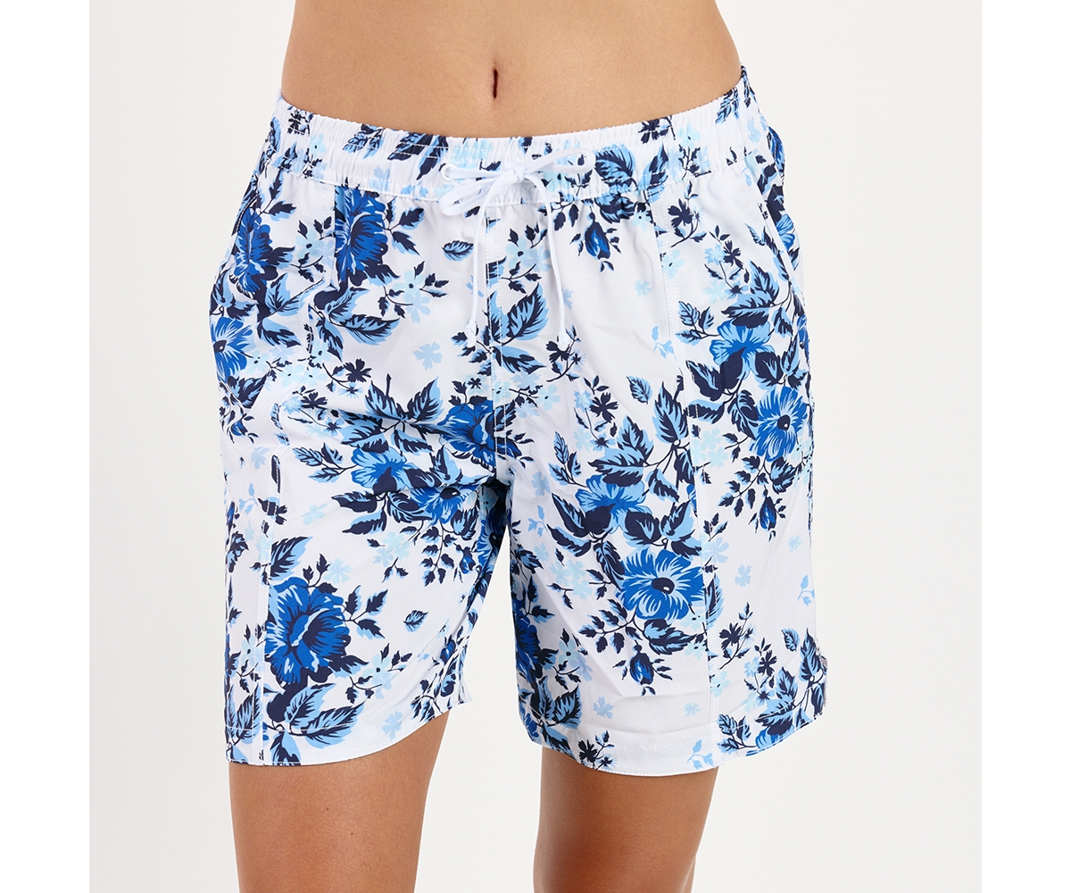 Plus Size 7" Board Shorts - Red