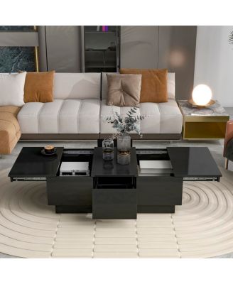 Multi-Use Coffee Table with Hidden Storage & Sliding Top
