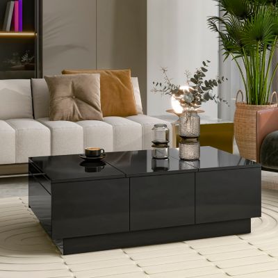 Multi-Use Coffee Table with Hidden Storage & Sliding Top