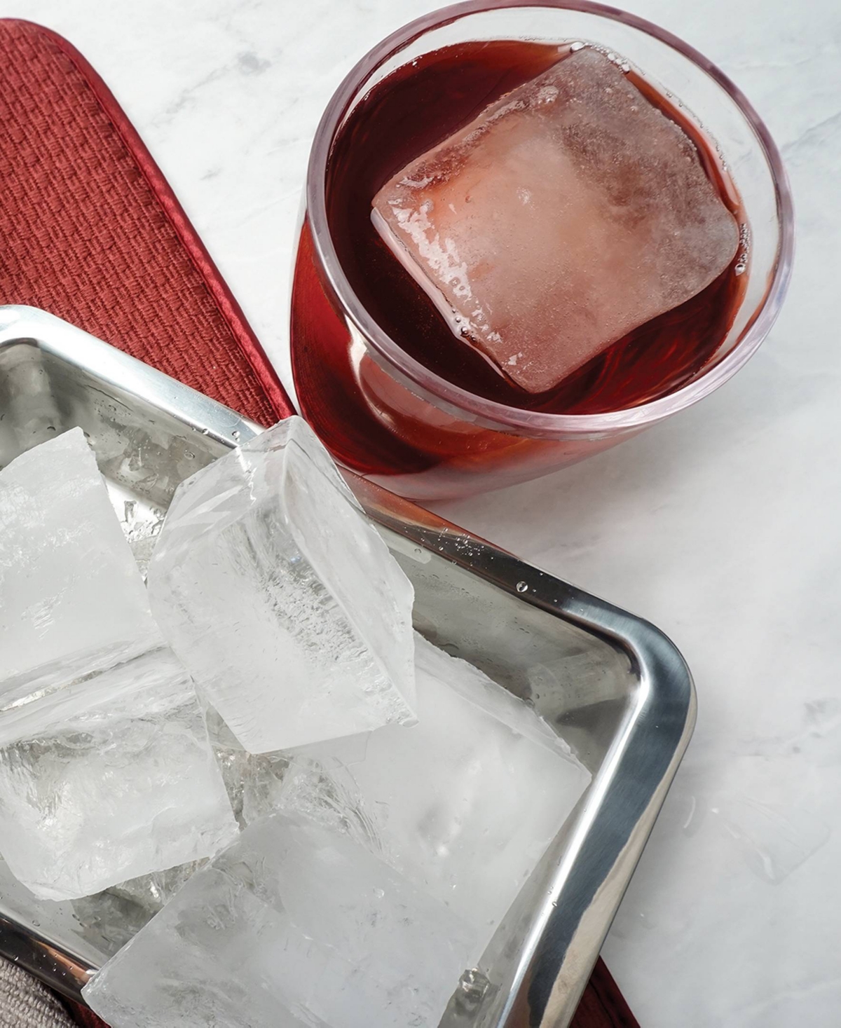 Rsvp International Endurance Stainless Steel 7x5x3" Ice Cube Tray In Gray