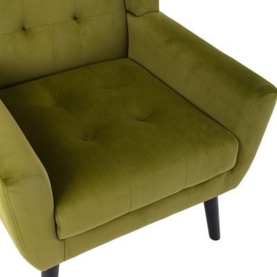 Modern Velvet Ergonomic Accent Chair