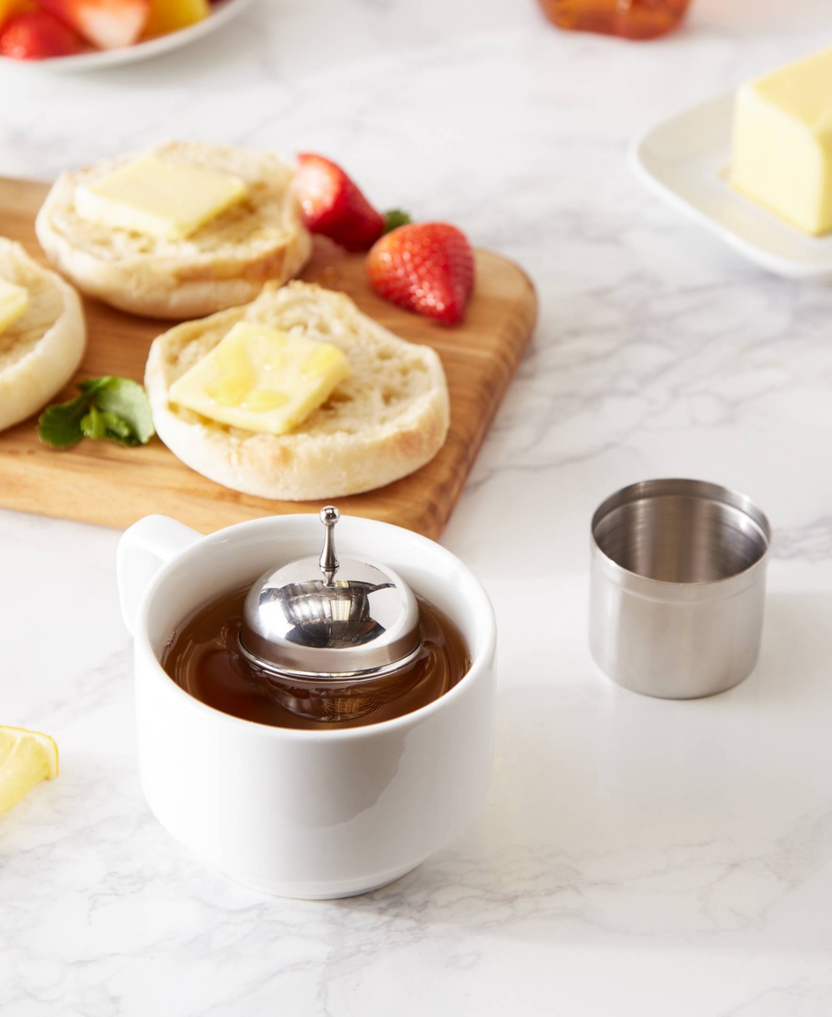 Rsvp International Stainless Steel 2" X 3" X 3" Floating Tea Infuser In Silver