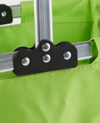 Aluminum Frame 17x11x18" Green Foldable Market Basket