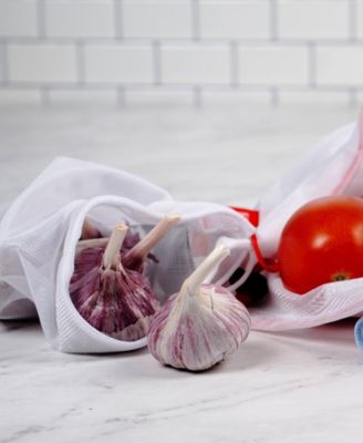 Polyester 3 Piece 12" x 16.25" Mesh Produce Bags Set