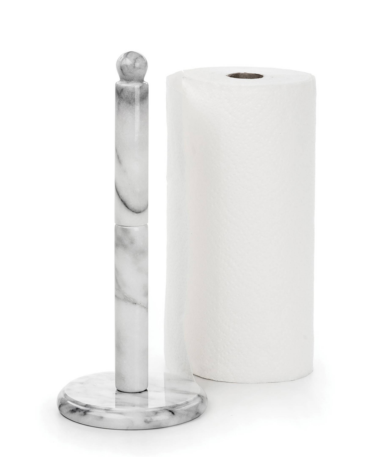 Rsvp International Marble 5.5" D X 12.75" H Paper Towel Holder In Gray