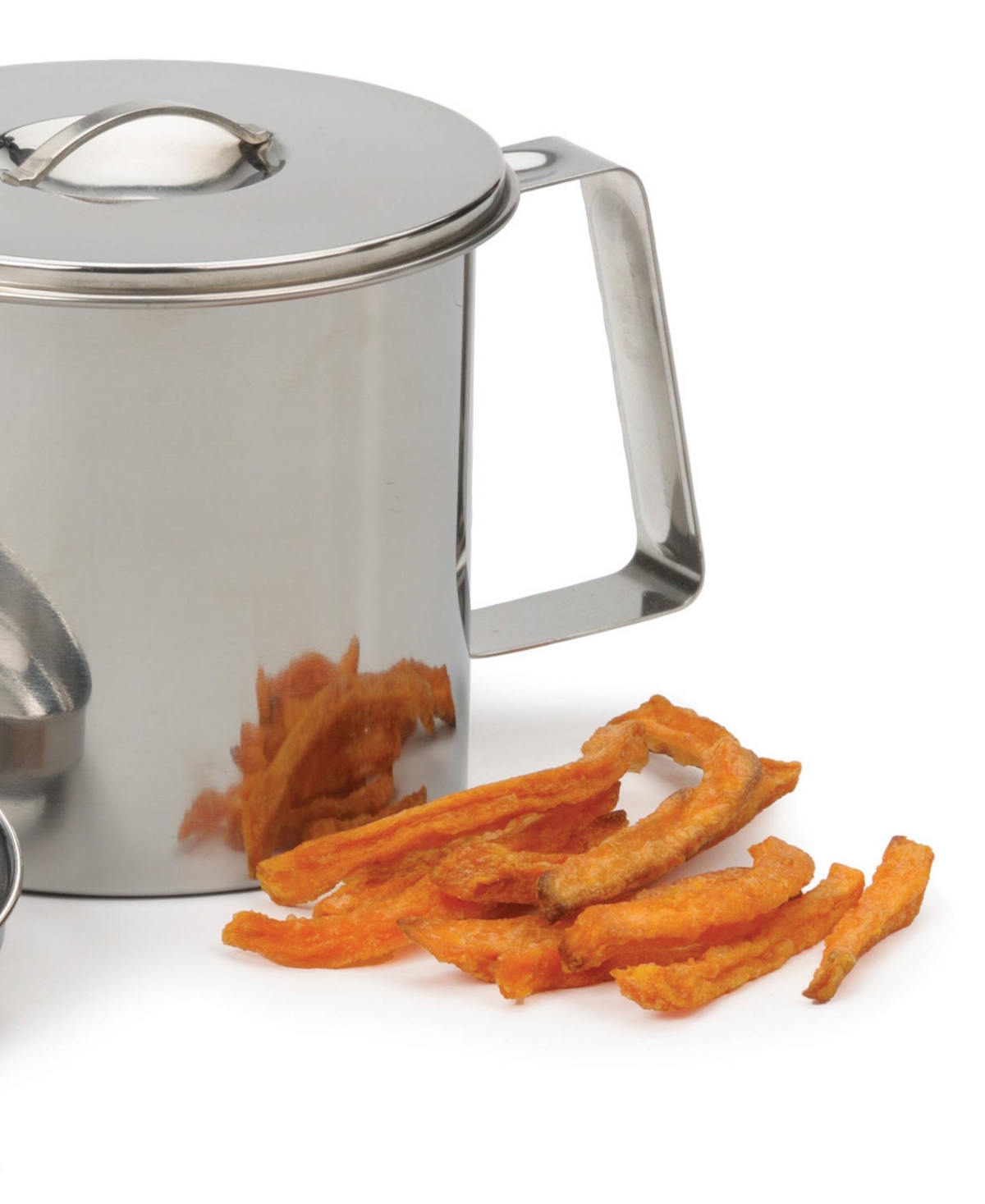 Shop Rsvp International Stainless Steel Endurance Medium 4 Cup Fryer's Friend Grease Keeper In Gray