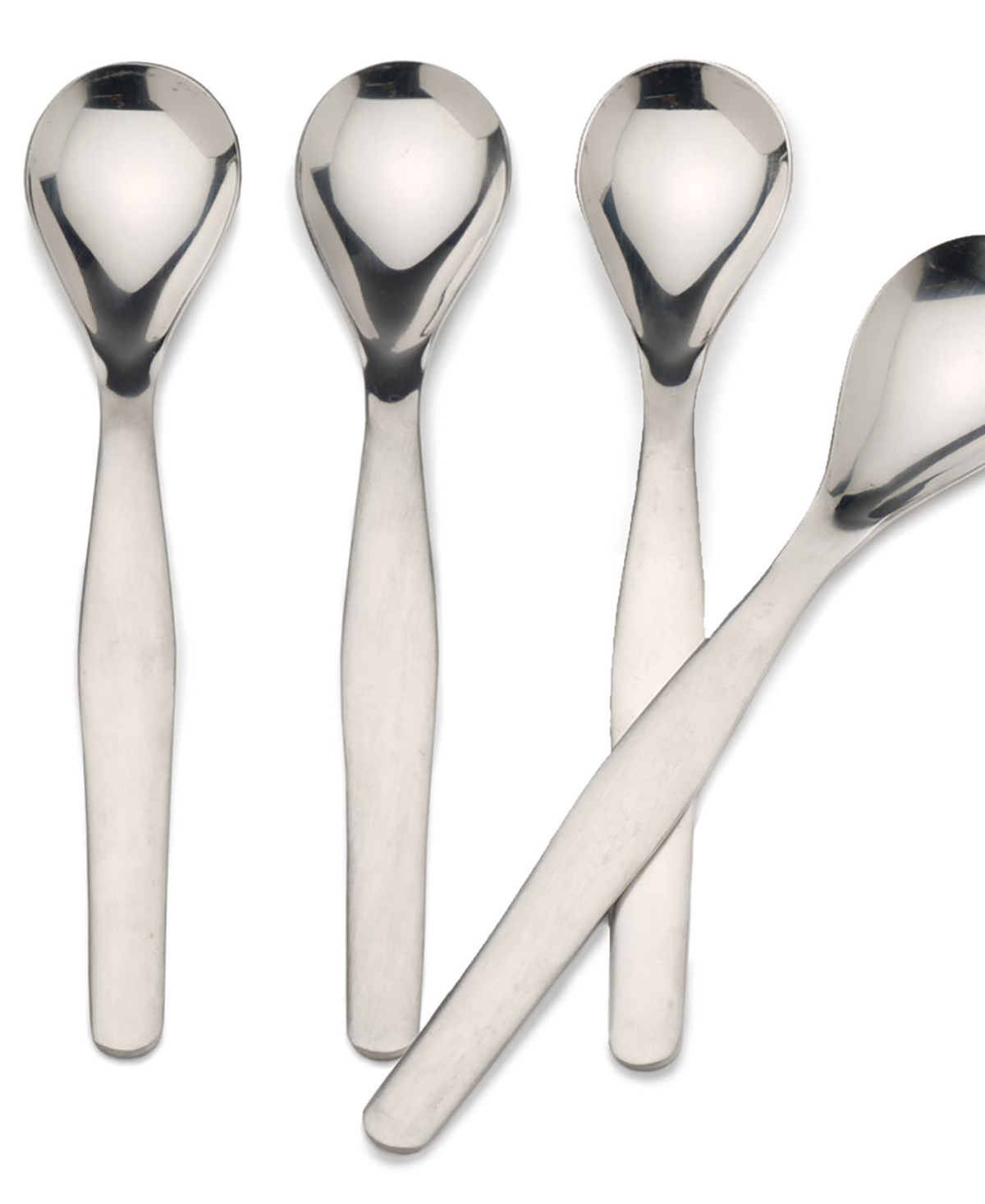 Rsvp International Endurance Stainless Steel 4 Piece 6" Egg Spoon Set In Silver