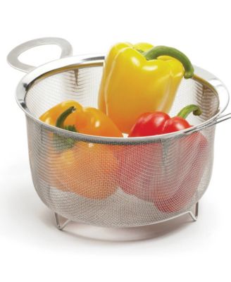 Endurance Stainless Steel 3 Quart Wide Rim Mesh Colander Basket