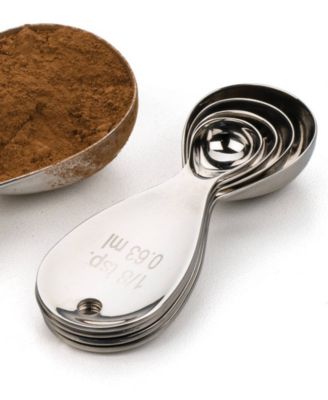 Endurance Stainless Steel 5 Piece Teardrop Measuring Spoon Set