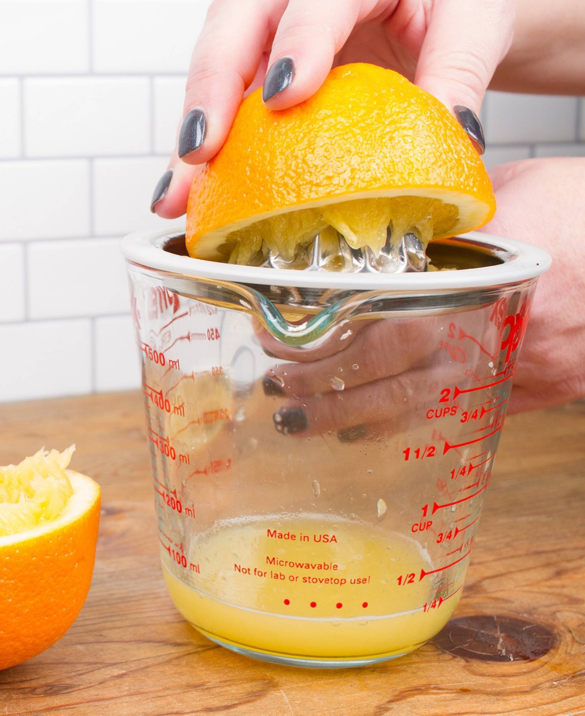 Rsvp International Endurance Stainless Steel Silicone 5x3" Citrus Juicer In Gray