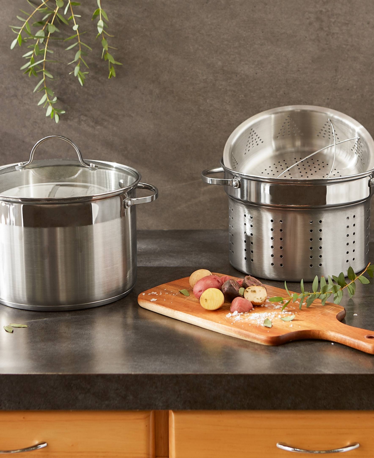 Shop Rsvp International Endurance Stainless Steel 8 Qt Multi Cooker In Green
