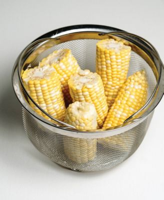 Endurance Stainless Steel 3 Quart Mesh Basket With Folding Handles