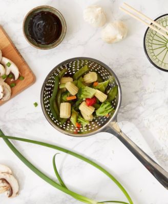 Endurance Stainless Steel 14"x6"x3" Pierced Pasta Scoop