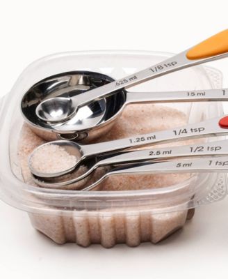 Endurance Stainless Steel 5 Piece Measuring Spoon Set - Color Handles