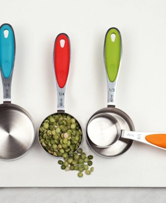 Endurance Stainless Steel 5 Piece Measuring Cup Set - Color Handles