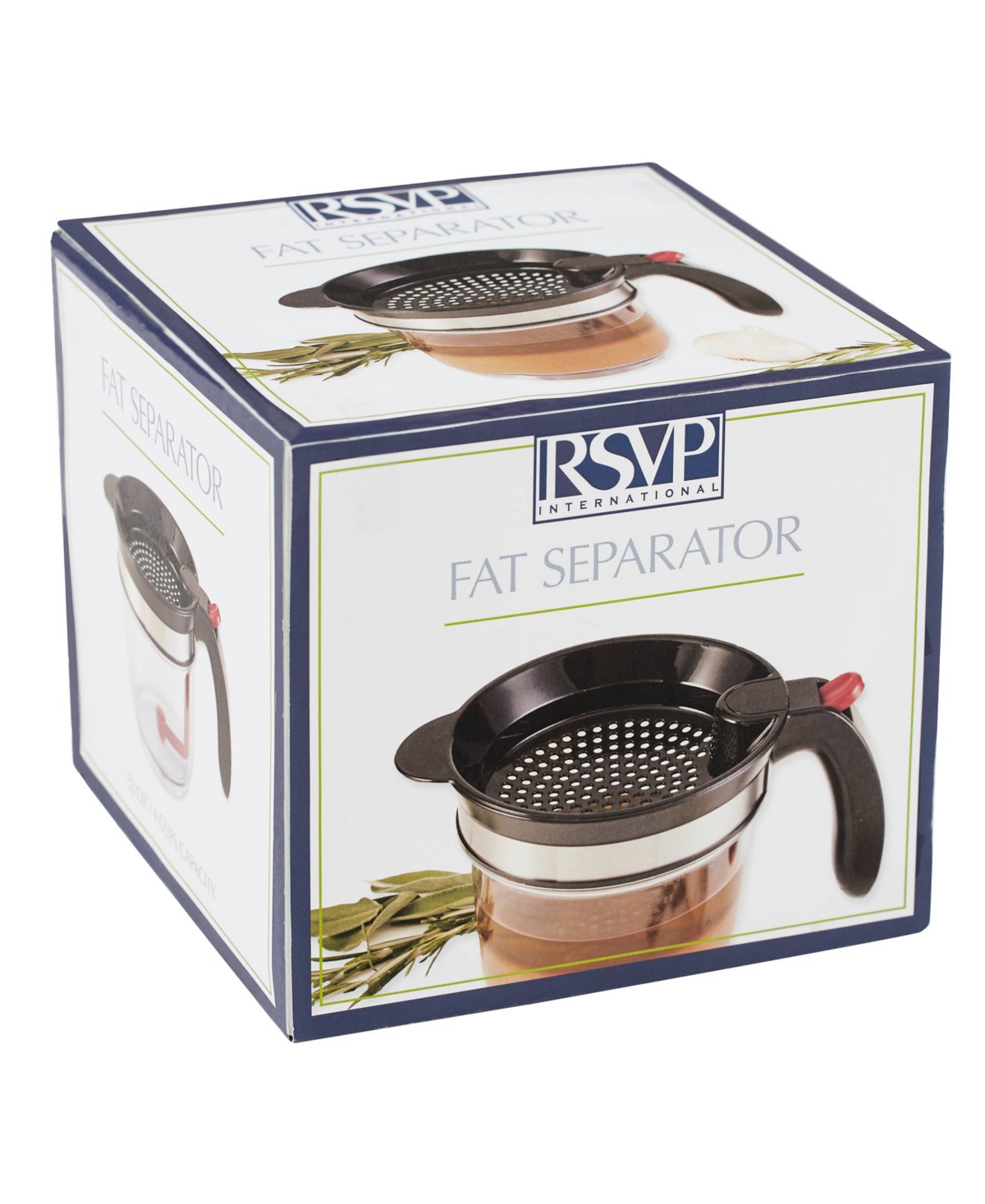 Shop Rsvp International Plastic 4 Cup Fat Separator In Clear