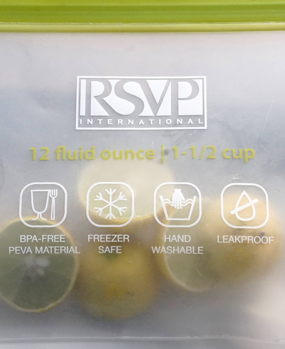 Rsvp International Polyethylene 2 Piece 9" X 8.25" Eco Press-n-seal Bags In Blue