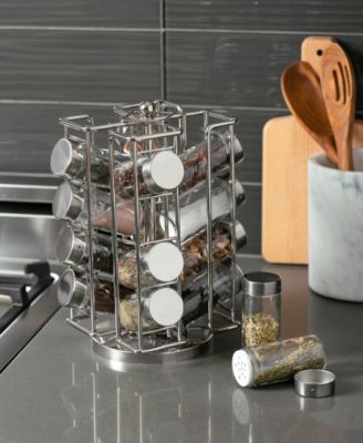 101 Piece 5.75&amp;quot; x 10.5&amp;quot; Revolving Spice Rack Jar Set