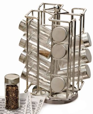 101 Piece 5.75&amp;quot; x 10.5&amp;quot; Revolving Spice Rack Jar Set