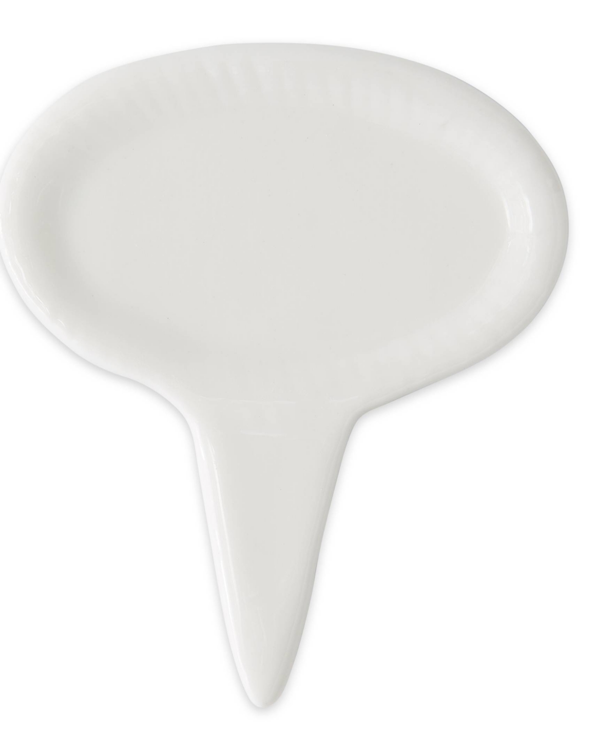 RSVP INTERNATIONAL PORCELAIN 6 PIECE 3" OVAL CHEESE MARKER SET 