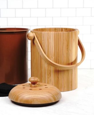 Endurance Wood 3.25 Quart Compost Pail Set