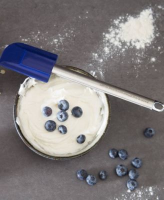 Endurance Stainless Steel Silicone 10" x 2" Blue Spatula