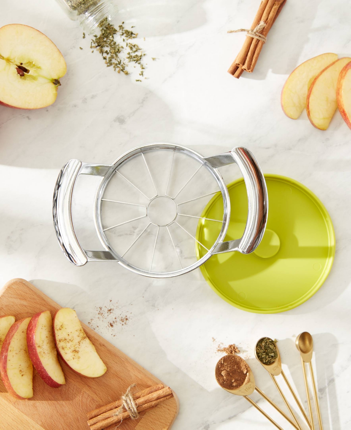 Rsvp International Stainless Steel 7x5" Jumbo Apple Slicer With Cover In Silver