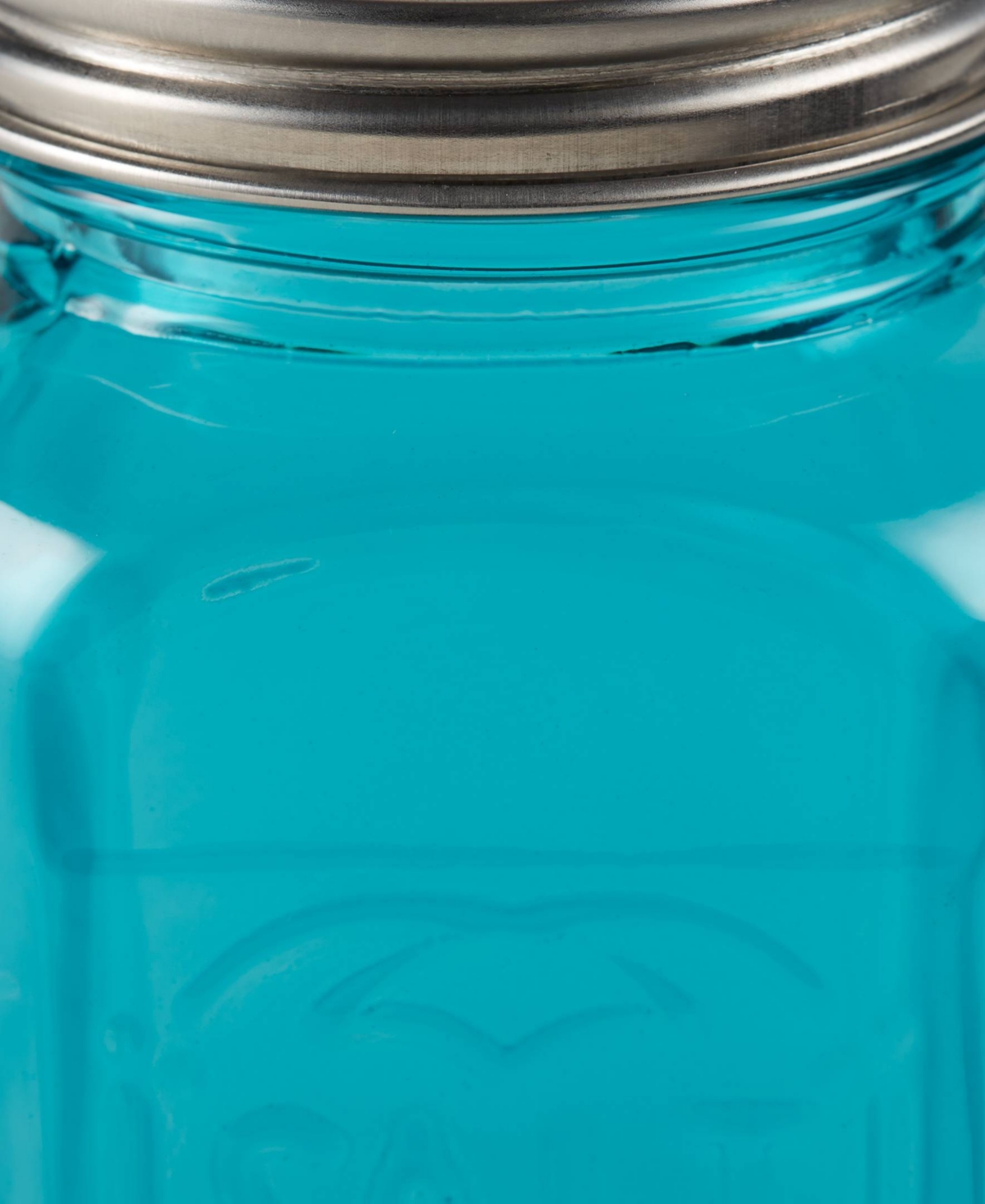 Rsvp International Retro Glass Turquoise 2 Piece 8 Ounce Retro Style Salt Pepper Set In Blue