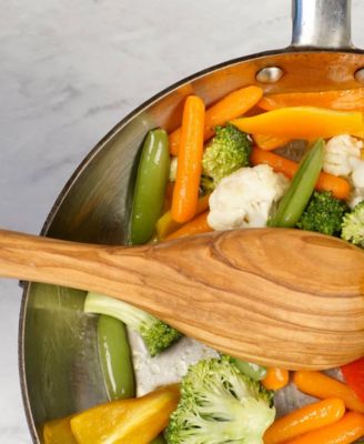Olive Wood 12x2" Spoon 12x2x1"