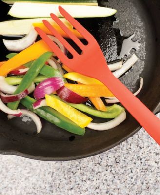 Silicone Coated Steel 11" x 2.25" Ela Series Red Fork