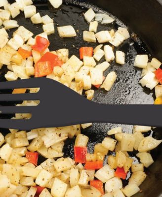 Silicone Coated Steel 11" x 2.25" Ela Series Black Fork