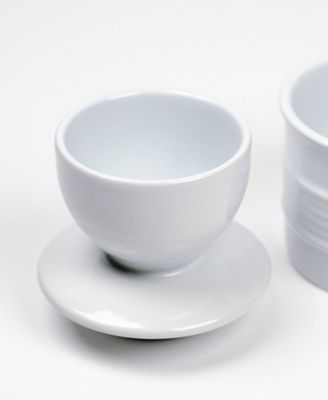 Stoneware White 3.7" Diameter Butter Pot