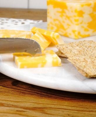 White Marble 10" Diameter Cheese Board
