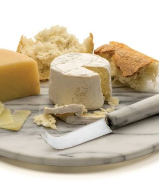 White Marble 10" Diameter Cheese Board