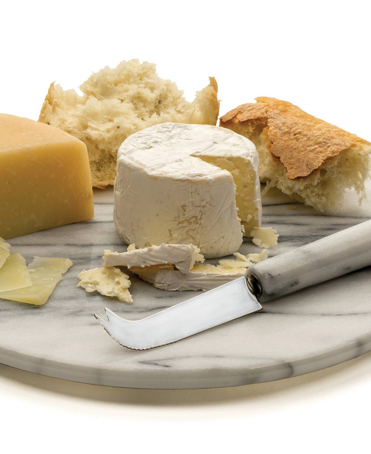 Rsvp International White Marble 10" Diameter Cheese Board In White