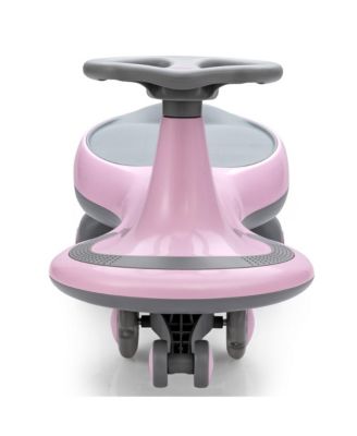 Wiggle Car Ride-on Toy w/ Flashing Wheels for Toddlers & Kids